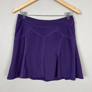 Title Nine Nimblene Swing Skort Womens 2 Purple Solid Stretch Skirt Athletic